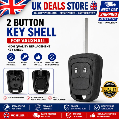 Button remote key fob - key, case