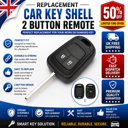Button remote key fob case - button,